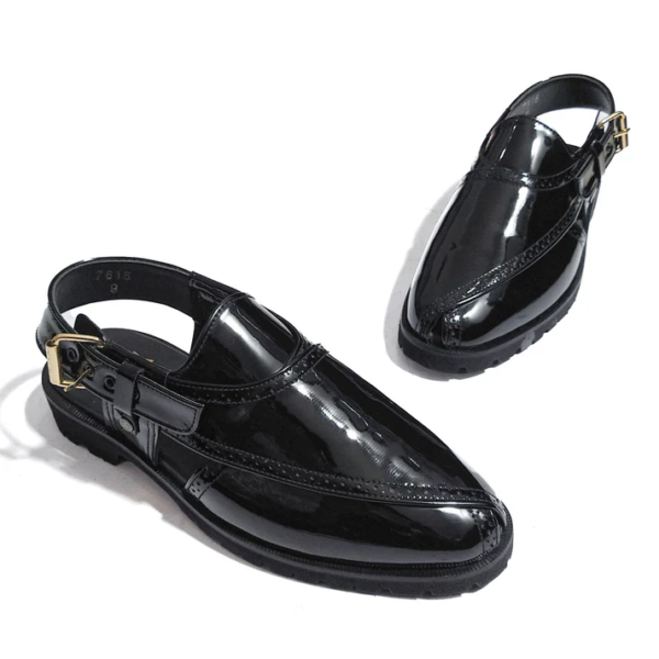 SLEEK BLACK CHAPPAL - Image 2