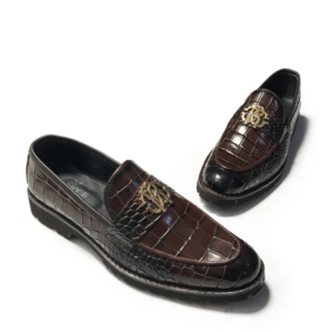 MAJESTIC MILD: COFFEE LEATHER SLIP-ONS