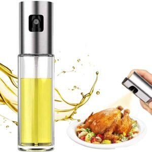 Air Fryer Disposable Paper Liners & Oil Sprayer Bottle – Non-Stick, Greaseproof & Eco-Friendly Cooking Set