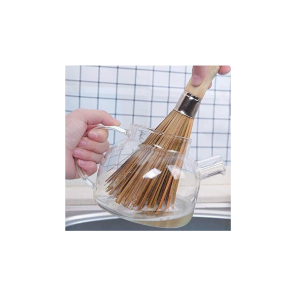 Multipurpose Bamboo Cleaning Brush – 22cm | Natural, Durable & Eco-Friendly Scrubber