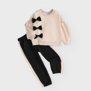 Girl 2pcs Sweatshirt & Elastic Waist