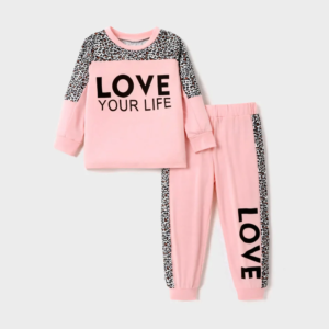 Girl 2pcs Sweatshirt & Pants Set