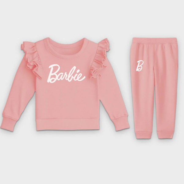 Barbie Toddler Girls Fleece Outfit Set (Pink) - Image 2