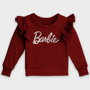 Barbie Toddler Girls Fleece Outfit Set (Maroon)