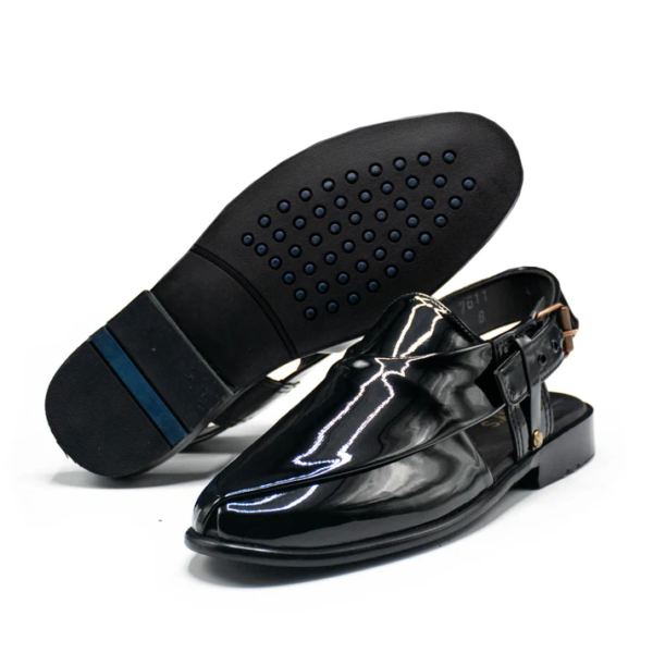 Maroon Shiny Chappal - Image 3