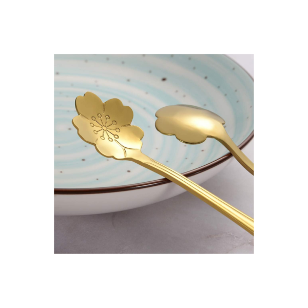 Premium Gold Stainless Steel Spoon Set (6-Piece) - Image 2