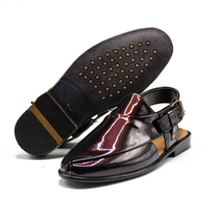 MAROON SHINY CHAPPAL