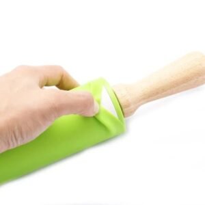 Non-stick Wooden Handle Silicone Rolling Pin