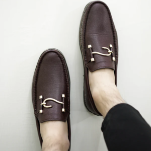 S BROWN CHUNKY LOAFERS