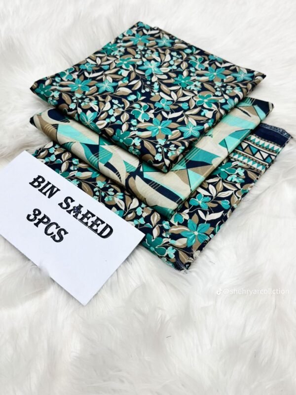 Bs Printed Lawn 3-Pc Suit