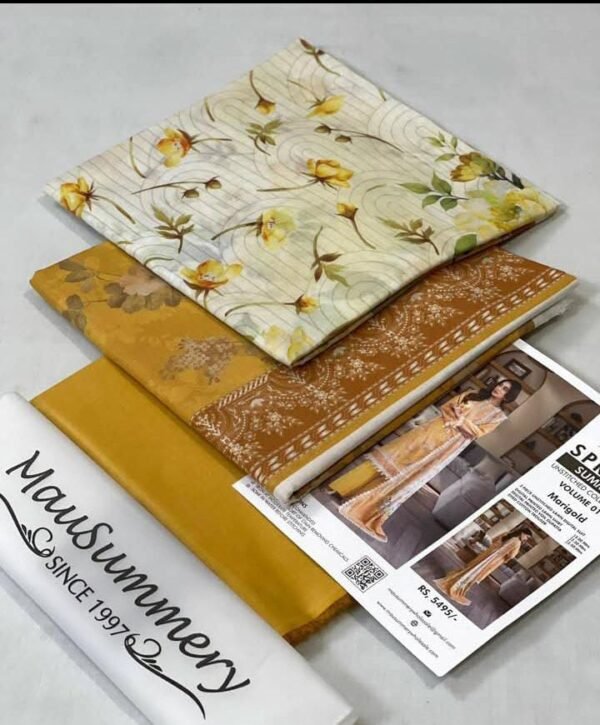 Ms Digital Printed 3-Pc Lawn Suit - Image 2
