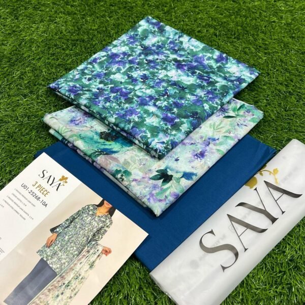 Printed Lawn 3-Pc Suit - Image 2