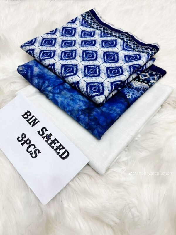 Bs Printed Lawn 3-Pc Suit - Image 2