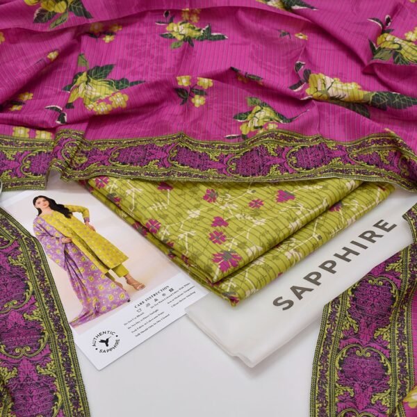 Sapphire Digital Printed Lawn 3-Piece - Image 3