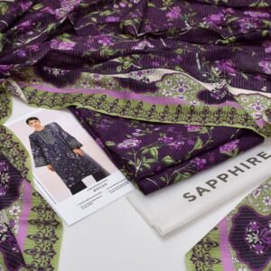 Sapphire Digital Printed Lawn 3-pc