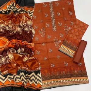 Ajwa Luxury Embroidered 3-Piece