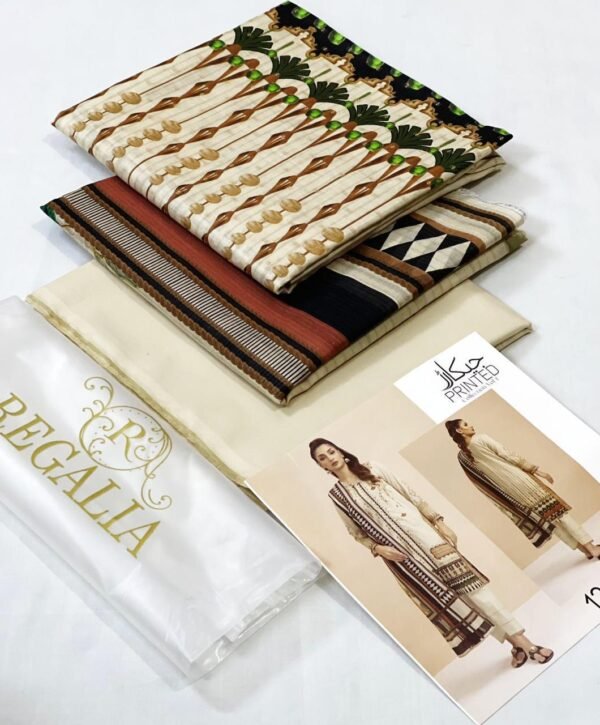 Jacquard Printed Lawn 3-Pc Suit - Image 5