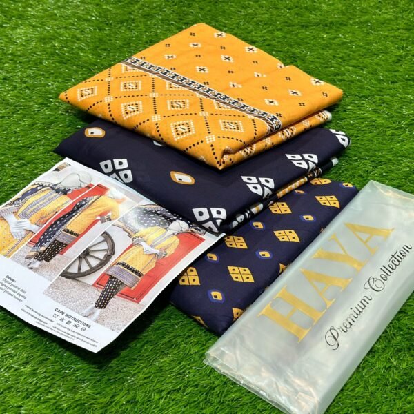 Haya’s Printed Lawn 3-Pc
