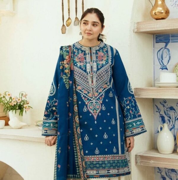 Zs Embroidered Lawn 3-Pc