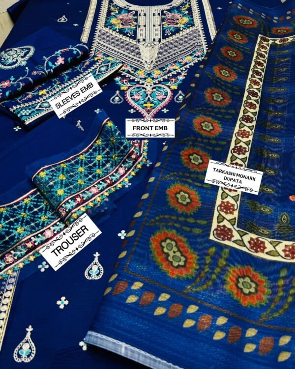 Zs Embroidered Lawn 3-Pc - Image 2