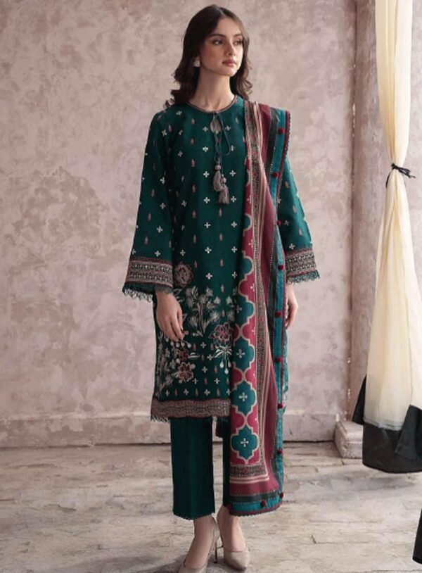 Jazmin's Embroidered Lawn 3-Pc