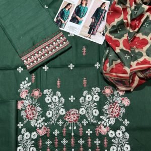 Jazmin's Embroidered Lawn 3-Pc