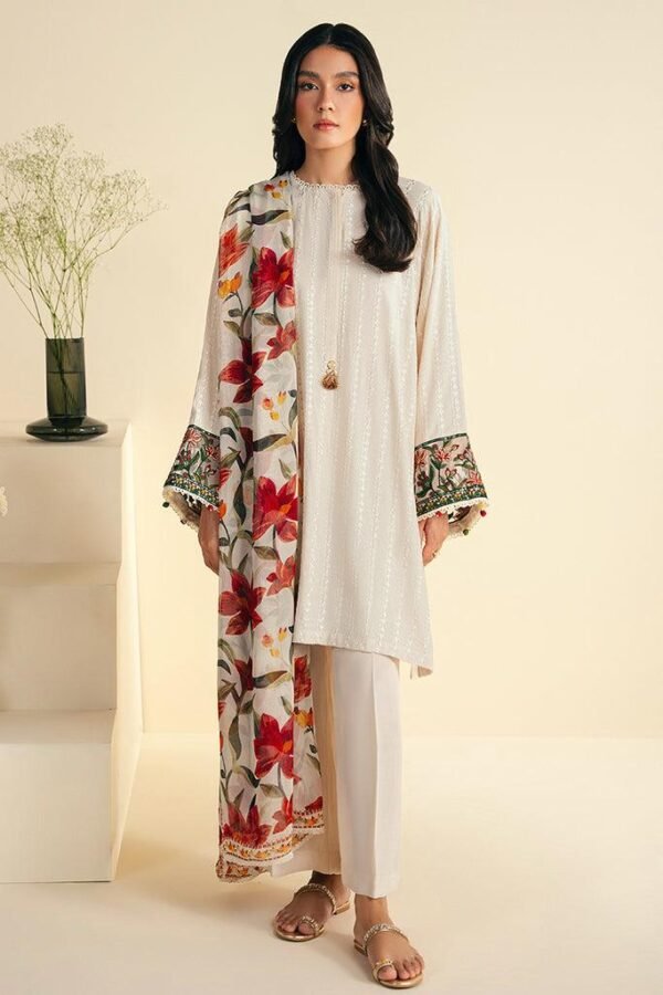 Premium Embroidered Lawn 3Pc