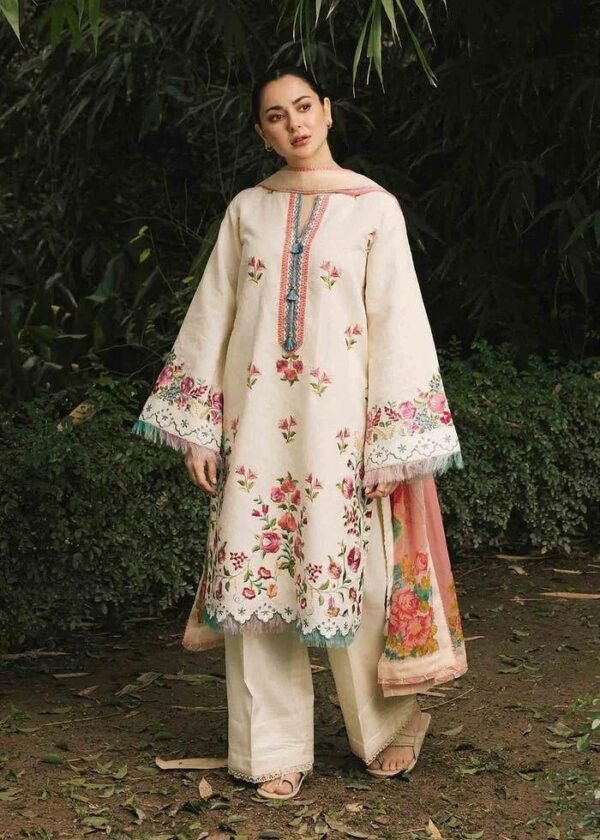 Embroidered Premium Lawn 3pc