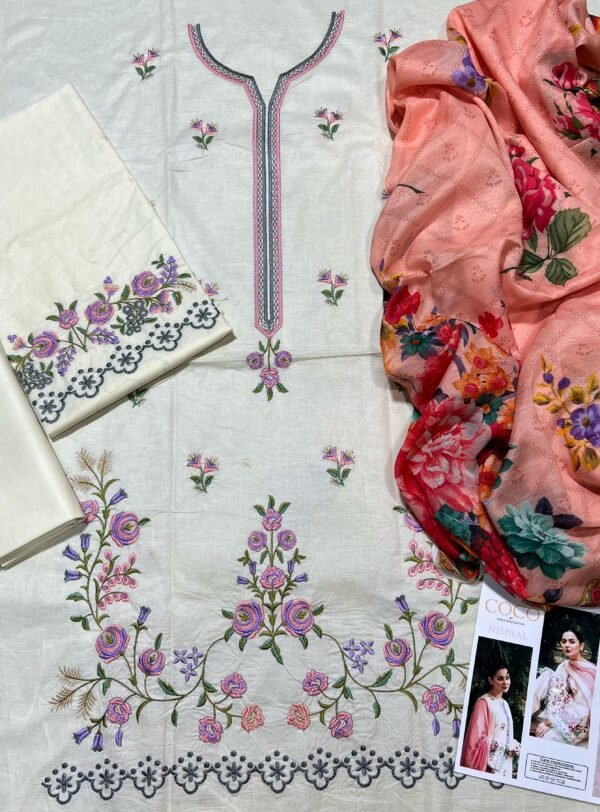 Embroidered Premium Lawn 3pc - Image 2