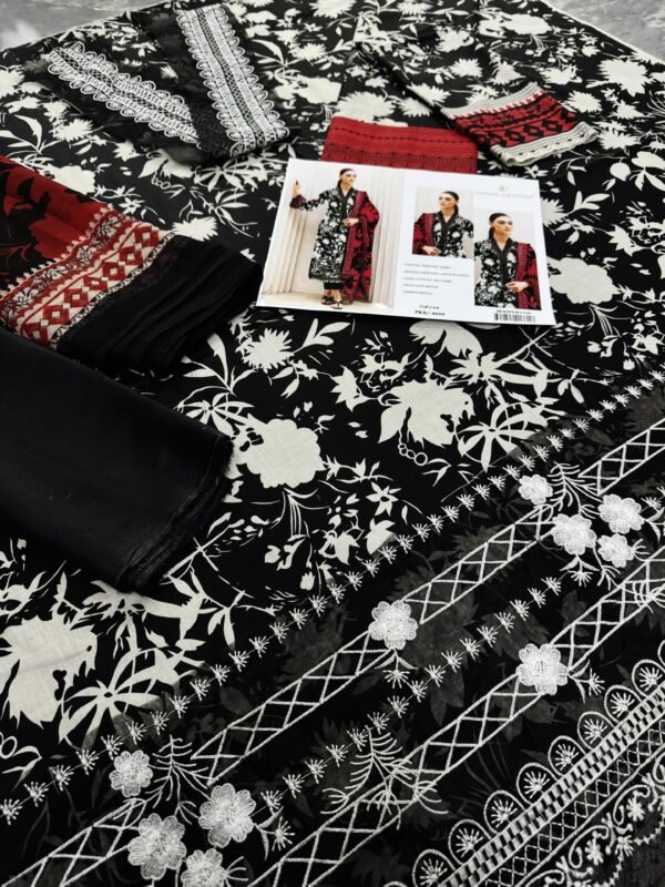 Embroidered Premium Lawn 3Pc - Image 3