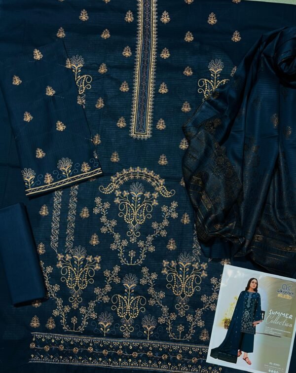 Embroidered Banadoriya Lawn 3-Pc - Image 2