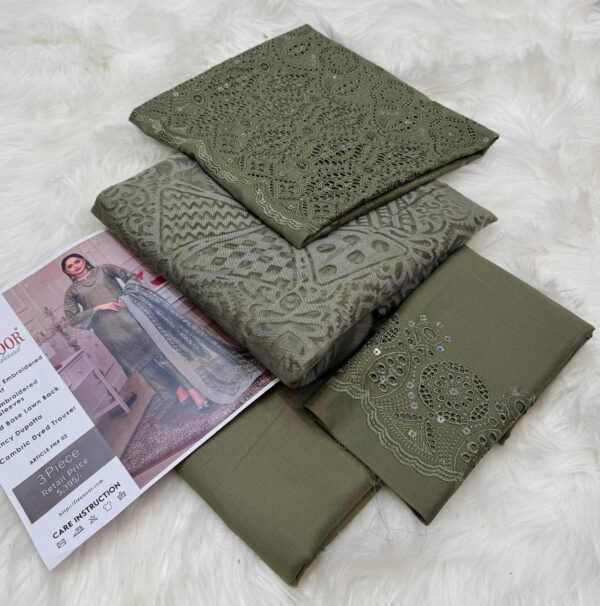 Fn Embraided Lawn 3-Piece Suit - Image 3