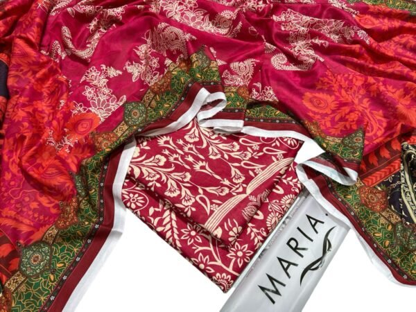 Maria.b Printed Embroidered Lawn 3-Pc - Image 2