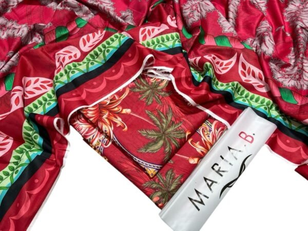 Maria.b Printed Embroidered Lawn 3-Pc - Image 2