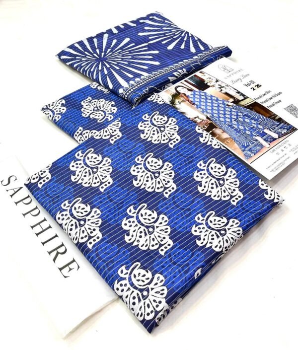 Sapphire Lawn Printed 3-Pice Suite