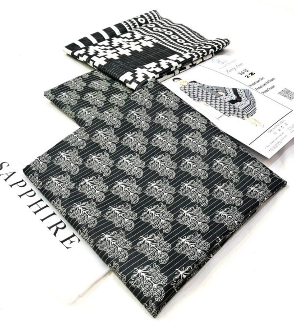 Sapphire Lawn Printed 3-Pice Suite - Image 3