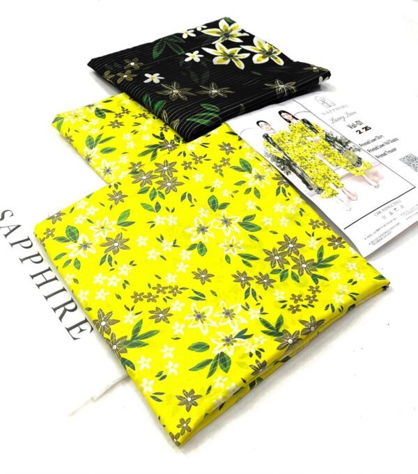 Sapphire Lawn Printed 3-Pice Suite - Image 7