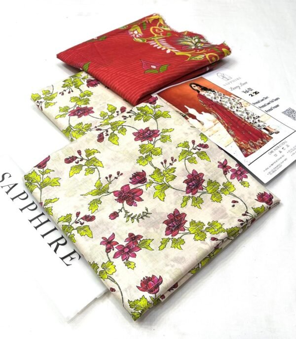 Sapphire Lawn Printed 3-Pice Suite - Image 6