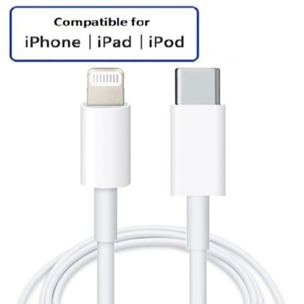Usb-C To Lightning 8-Pin Pd Fast Charging Cable – Compatible With Iphones, Ipads &Amp; Apple Watches - Image 2