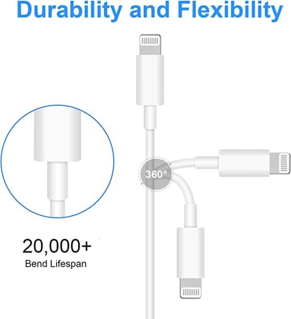 Usb-C To Lightning 8-Pin Pd Fast Charging Cable – Compatible With Iphones, Ipads &Amp; Apple Watches - Image 4