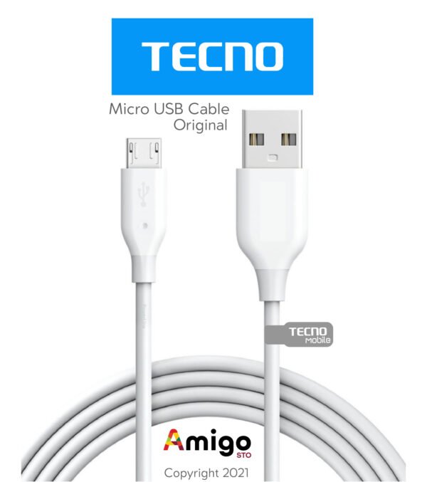 Tecno Original Micro Usb Fast Charging &Amp; Data Cable